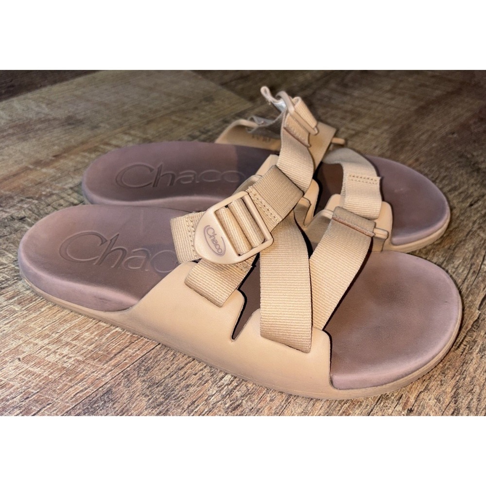 Chaco US Size 10 Sandals Tan Color Adjustable Straps, Womens